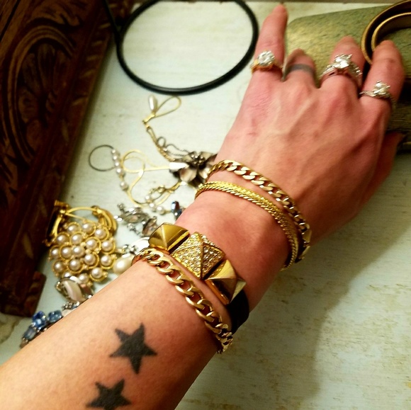 Juicy Couture Rhinestone Stud Leather Bracelet - Picture 2 of 4